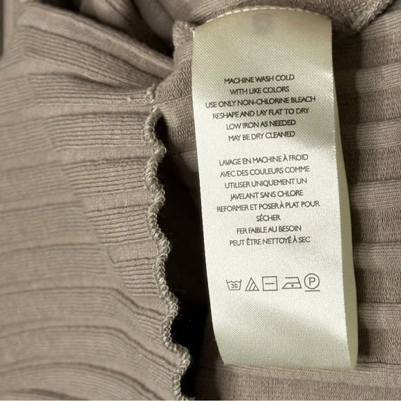 Free People Tilley Fallen Rock Tan Ribbed Button Down Cardigan Size Large NWT - Picture 12 of 12